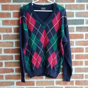 Brooks Brothers Checkered Sweater Mens M